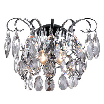 Бра Eurosvet Crystal 10081/2 хром/прозрачный хрусталь Strotskis 60Вт E14
