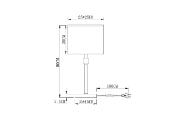Настольная лампа Arte Lamp NORTH A5896LT-1CC 60Вт E27