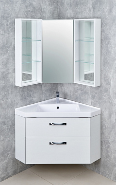 Шкаф зеркальный Акватон Кантара 1A205702ANW70 42,1х42,1х85,5см