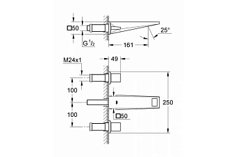 Смеситель для раковины GROHE Allure Brilliant 20346000 хром