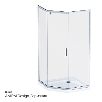 Угловое ограждение AM-PM Gem W90G-405-090MT 190х90см стекло прозрачное