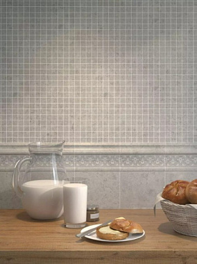 Бордюр KERAMA MARAZZI Ферони OS\A296\8349 серый светлый матовый 5,7х20см 0,364кв.м.