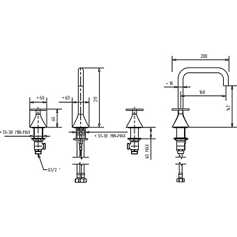 Смеситель для раковины Migliore Sirius 28162 золото