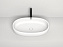 Раковина накладная SALINI LUCE 110721MRH S-Stone матовая 70х40см