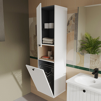 Пенал подвесной VITRA Root Groove 69093 36х42х155см матовый белый