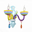 Светильник детский ST Luce ORNATO SL672.781.02 80Вт E14