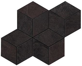 Керамическая мозаика Atlas Concord Италия Blaze A0UQ Iron Mosaico Esagono Matt 30х35см 0,42кв.м.
