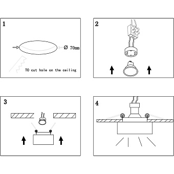 Светильник точечный встраиваемый Maytoni Pauline DL047-01W 10Вт GU10