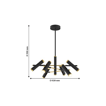 Люстра Favourite Duplex 2324-12P 36Вт 12 лампочек LED