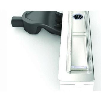 Душевой лоток BERGES 95117 69,5х31,2см боковой сток с решёткой и опорами