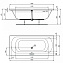 Ванна акриловая IDEAL STANDARD SIMPLICITY W004601 180х55см встраиваемая
