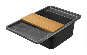 Мойка кухонная Акватон Беллис 1A725032BS210 78х51см чёрный