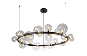 Люстра подвесная CRYSTAL LUX AGATA AGATA SP24 V2 BLACK/TRANSPARENTE 120Вт 24 лампочек G9