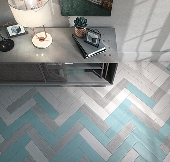 Матовый керамогранит KERAMA MARAZZI Вяз SG401000N бирюзовый 9,9х40,2см 1,11кв.м.