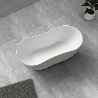 Ванна каменная Abber Stein AS9604 170х80см отдельностоящая