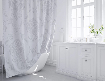 Шторка для ванной FIXSEN Korsar FX-2518 200х180см серый