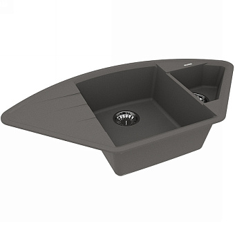 Мойка кухонная LEMARK IRKANA 980 9910047 50х98см серый шелк