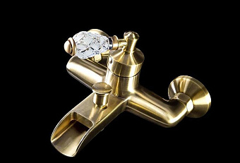 Смеситель для ванны Boheme Vogue Crystal 203-CRST бронза