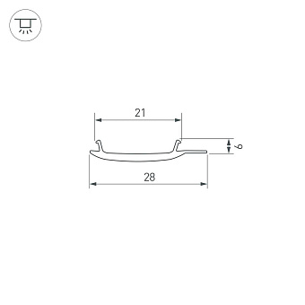 Рассеиватель Arlight 040819 10000х31мм