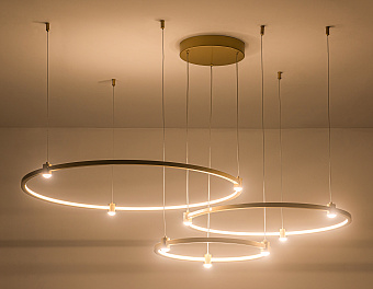 Люстра подвесная Ambrella COMFORT LineTech FL5537 90Вт 12 лампочек LED