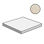 Плитка для ступеней Atlas Concord Италия MARVEL STONE ATD9 Cream Prestige Scalino Ang. Sx 33х33см 0,109кв.м. матовая