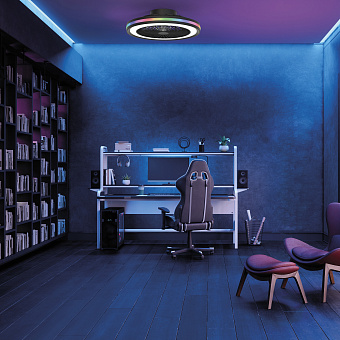 Люстра-вентилятор Mantra GAMER 7862 60Вт LED