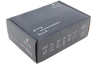 Дверная ручка нажимная Code Deco Slim H-30120-A-CRS/W белый/хром