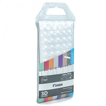 Шторка для ванной FIXSEN FX-3003E 180х180см прозрачный