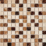 Мозаика PIXEL Каменная PIX269 Emperador Dark/Light/Crema Nova мрамор 30,5х30,5см 0,93кв.м.