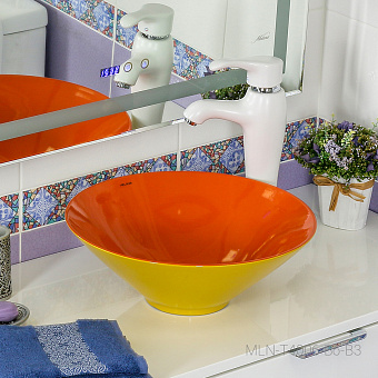 Раковина накладная MELANA T4006-B6+B3-806 41х41см