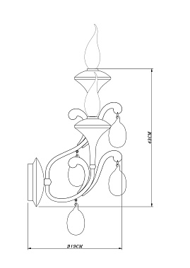 Светильник настенный Arte Lamp MONTMARTRE A3239AP-2WH 40Вт E14