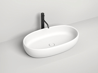 Раковина накладная SALINI LUCE 110721MRH S-Stone матовая 70х40см