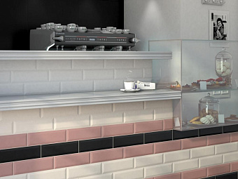 Настенная плитка KERAMA MARAZZI 9002 черный 8,5х28,5см 0,97кв.м. матовая