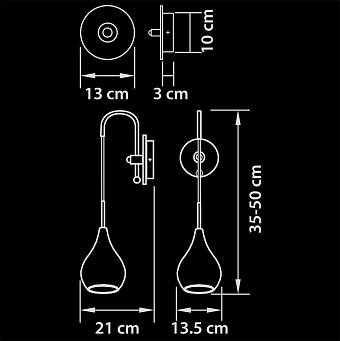 Бра Lightstar Pentola 803530 40Вт E14