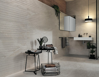 Настенная плитка Atlas Concord Италия Klif 8KRW 3D Row White 80х40см 1,28кв.м. матовая