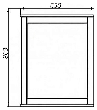 Зеркало Акватон Леон 1A187102LBPR0 80,3х65см без подсветки