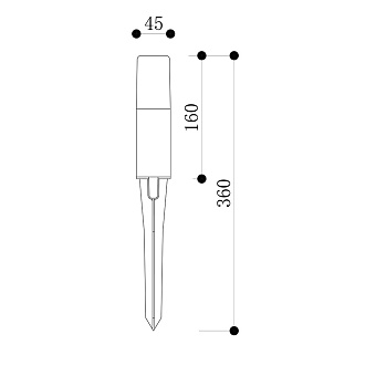 Светильник ландшафтный Maytoni Talpa O416FL-L3B3K 3Вт IP65 LED чёрный