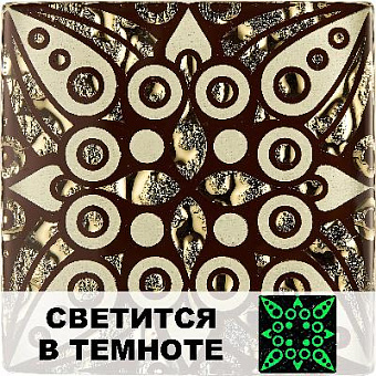 Вставка Роскошная мозаика ВБ-LG 48 бежевый/золотой/коричневый 6,6х6,6см 0,004кв.м.
