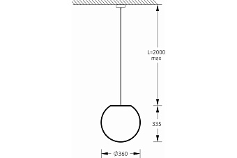 Светильник подвесной M3Light SPHERE_P 12122000 60Вт E27