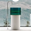 Раковина напольная Abber Kristall AT2701White-Aquamarin-H 45х45см
