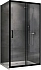 Угловое ограждение Abber Schwarzer Diamant AG30130B-S70B 195х70см стекло прозрачное