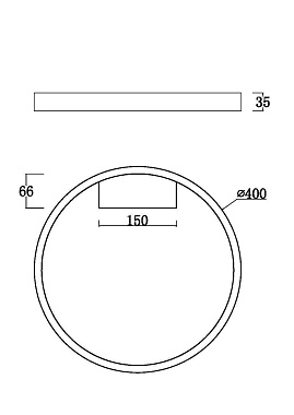 Светильник потолочный Maytoni Rim MOD058CL-L25W3K 50Вт LED