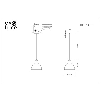 Светильник подвесной Evoluce BACCHI SLE114713-01 60Вт E27