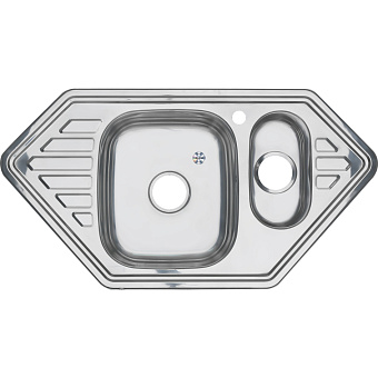 Мойка кухонная MELANA 9550 222 C t (*7) 95х50см хром