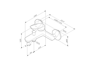 Смеситель для ванны AM-PM Sunny F85C10000 хром