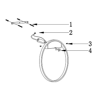 Бра Maytoni Rim MOD058WL-L50BS4K 51Вт LED