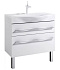 Тумба с раковиной AQWELLA Milan Mil.01.10/2n/W 50,5х100х85см