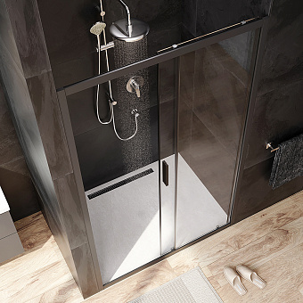 Душевая дверь AM-PM Gem W90G-120-1-195BT 195х120см стекло прозрачное