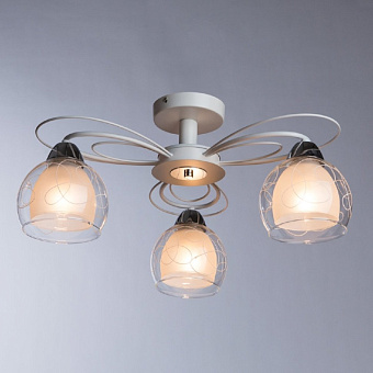 Люстра потолочная Arte Lamp SANSA A7585PL-3WH 40Вт 3 лампочек E27