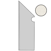 Плинтус Atlas Concord Италия Dwell A1LE Off White Battiscopa Sagomato SX 30х7,2см 0,259кв.м.